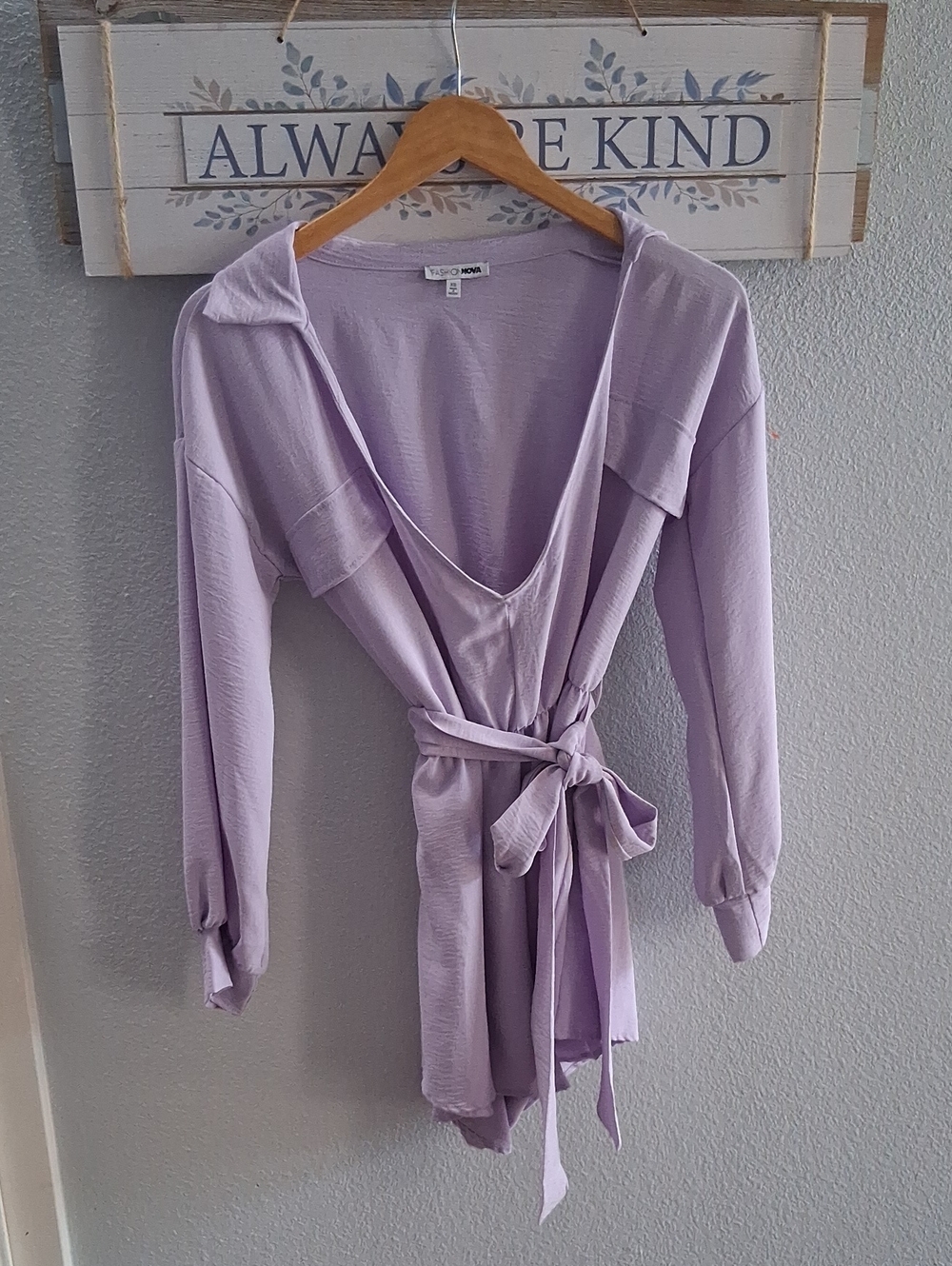 Fashion Nova wrap romper